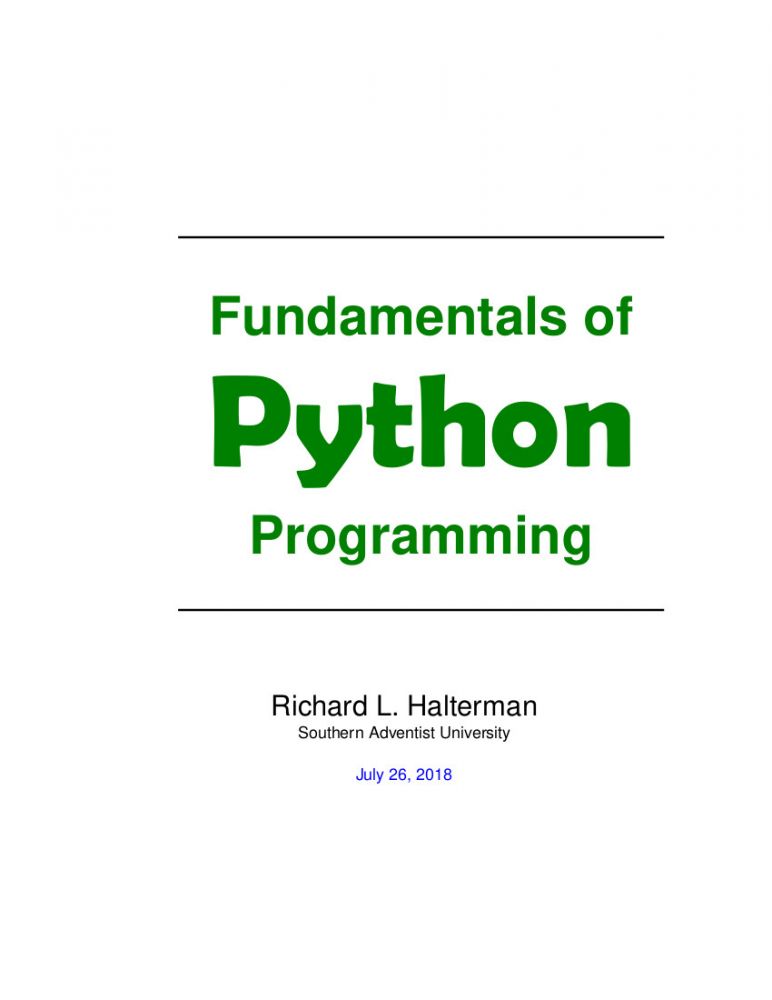 Fundamentals of Python Programming.pdf - Free download books